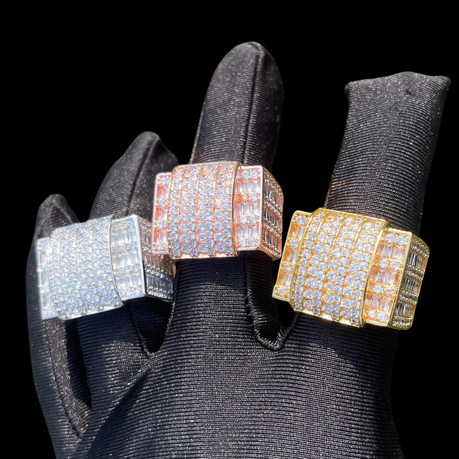 2_18b23f95-d107-4e7d-a479-e20116abbf0e.png Diamond Bricks Iced Out Diamond Ring - Image 1