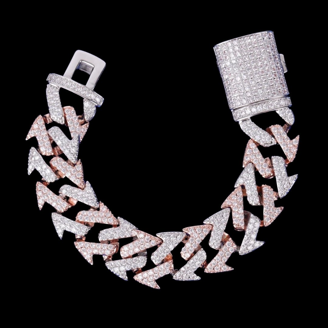 800x800newproductspics_5.jpg 15MM Lightning Link Iced Out Diamond Bracelet - Image 1